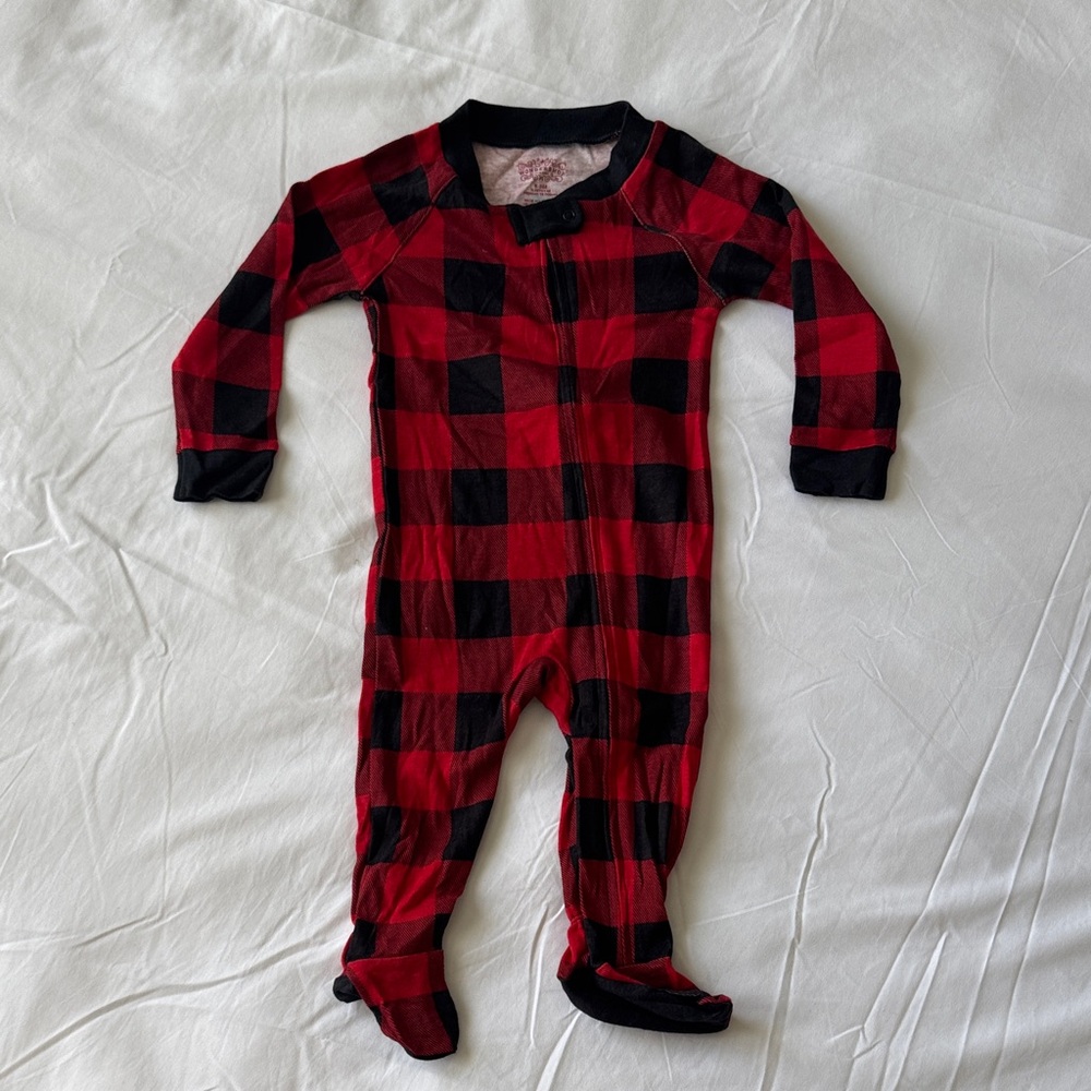 Wondershop Baby Christmas Buffalo Plaid Footie – Size 6–9M – NWT